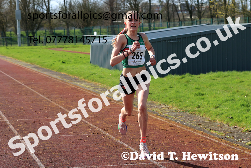 Girls Under-15s Young Athletes 5k, 2026 Northern Mens 12 and Womens 6 Stage Road Relays and Young Athletes 5k, Sheepmount Stadium, Carlisle. Photo: David T. Hewitson/Sports for All Pics